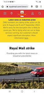 Delay on Royal Mail delivery 26 to 31 August and 8 and 9 September-301218598_1043534579660283_1729294051629033463_n-jpg